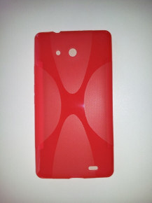 Силиконов гръб ТПУ X-Case за Huawei Ascend Mate X1 6.1 / MT1-U06 червен